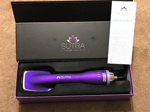 SUTRA-Hair-Dryer-Brush-Purple-Hair-Straightener-Retails-For-20o-IONIC-NEW