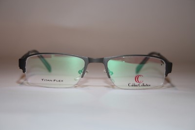 Damen Brille Caldini Collection Titanflex TC 038 Anthrazit 53[]19 Panto Metall