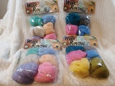Wool Roving Lot 4 Packs 4oz Ea Needle Felting Spinning 100 Wool