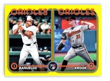 2024 Topps Update #US315 David Bañuelos / Matt Krook RCOM Gold Rainbow Foil