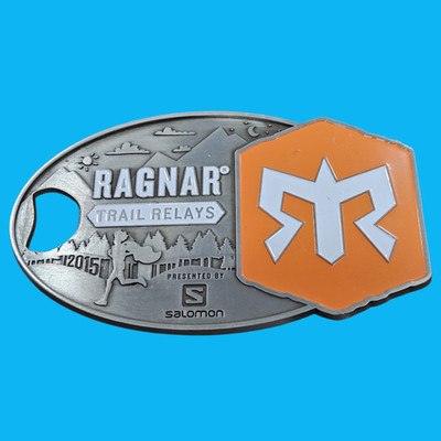 Ragnar Trail Tahoe 2015 2nd Place Belt Buckle Salomon Award Find Your Inner Wild