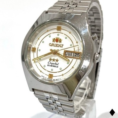 ORIENT Crystal Three Star Automatik Uhr 21 Jewels 38mm Herren