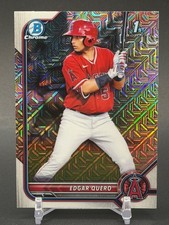 2022 Bowman Chrome Edgar Quero 1st Rookie RC Mojo Refractor #BCP-123 Angels
