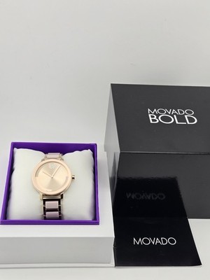 Movado Bold Evolution Women's Pink Ceramics Watch - 3601237 ($850 MSRP)