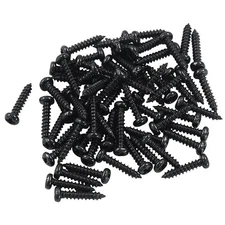 50Pcs Tuning Peg Tuning Key Screws, 11 x 2 mm Machine Heads Guitar 50Pcs-Black