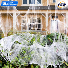 1000 sqft Spider Webs Halloween Decorations with 30 Fake Spiders