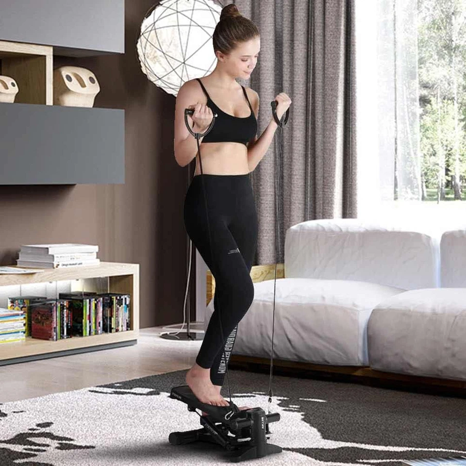 Stepper Allenamento Fitness Cardio Gambe Pancia Fianchi Con Display LCD Calorie - Immagine 2 di 4