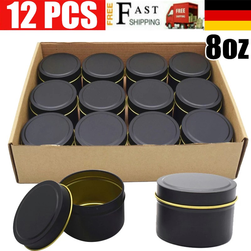 Kerzendosen 12stk Kerzendose Metall Kerzendosen für die Kerzenherstellung DIY