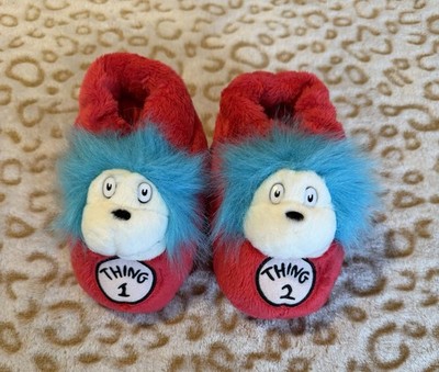 Dr. Seuss Vibrant Red Slippers Universal Studios Size Youth (Small)
