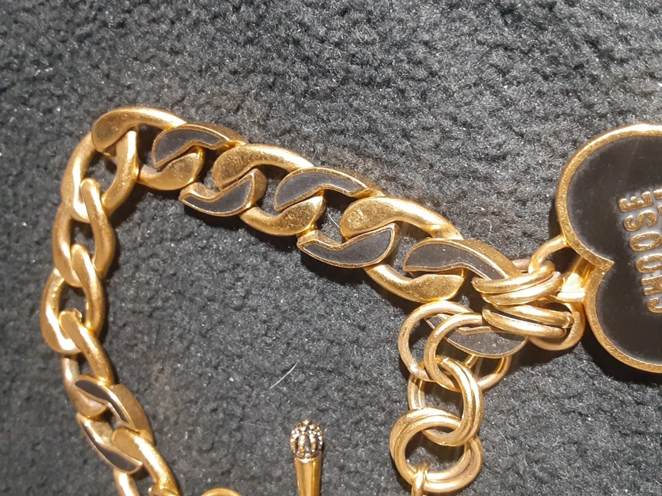 Vintage Juicy Couture Bracelet Black Enamel - Image 3 of 4