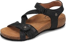 Taos Footwear Women's Trulie Black Comfort Sandal