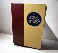 Vtg Websters Third New International Dictionary Unabridged Merriam Hardcover