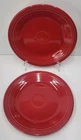 Fiestaware Scarlet Red Dinner Plate Fiesta USA HLC 10.5” Lead Free Set of 2