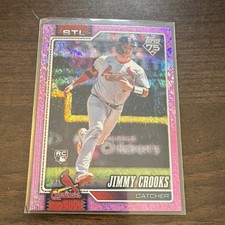 Topps 2023 Series 1 Jimmy Crooks Pink Holofoil Rookie #73 Cardinals MLB Card