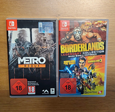 Nintendo Switch Bundle: Metro Redux + Borderlands I ,II und III USK 18