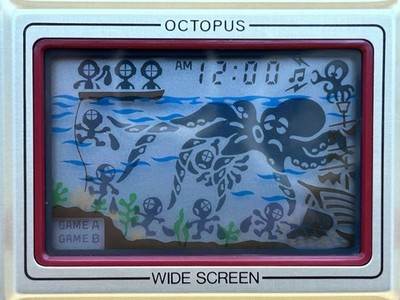 Nintendo Game & Watch Wide Screen Octopus Oc-22 Boxed MIJ 1981