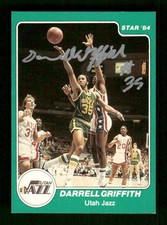 1983-84 Star  #141 Darrell Griffith SP signed auto autograph  EX+ crisp silver s