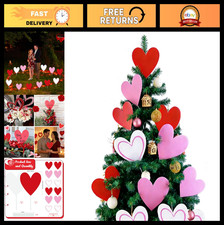 Valentine's Day Heart Picks - 12pcs Large Floral Ornaments for Wedding, Home Dec