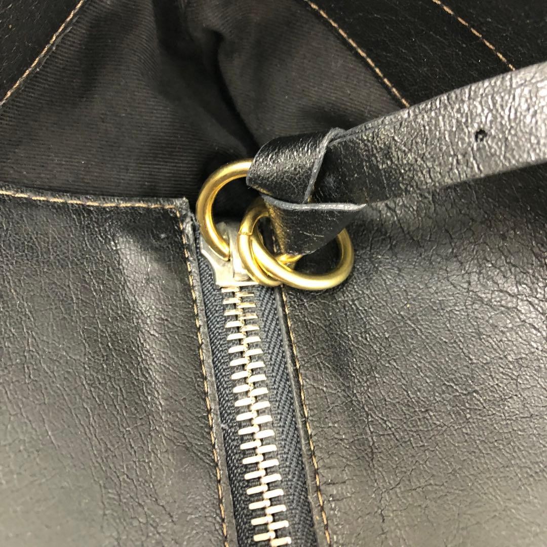 Chloé Eclipse Leather Tote Bag Black Shoulder Bag… - image 3