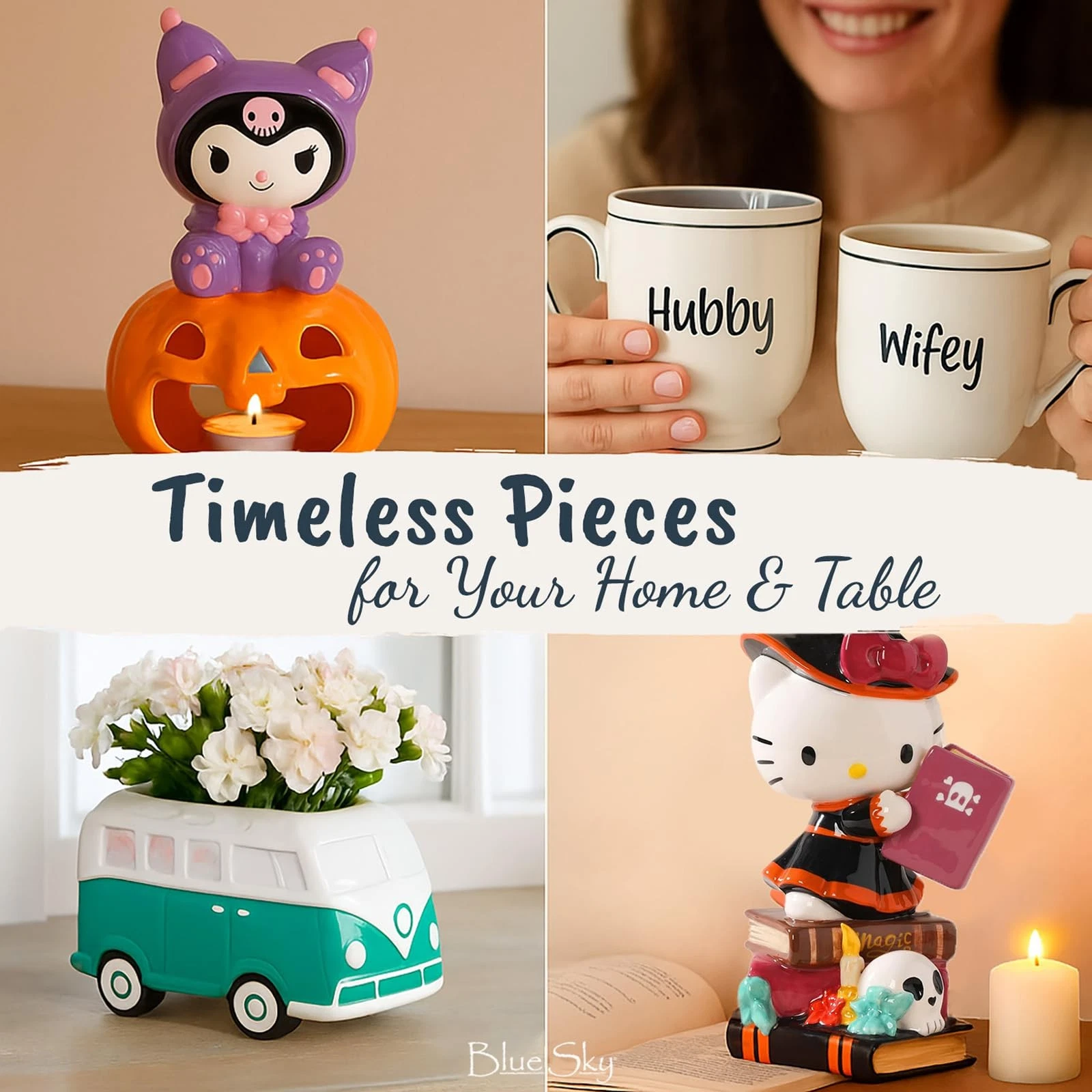 Blue Sky Clayworks Hello Kitty Camper Cookie Jar - Thumbnail 2