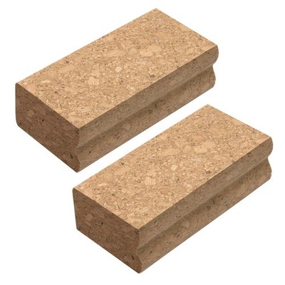 Shupakul 2 Pcs Snowboard Natural Polishing Corks, Ski Wax Standard, 2 