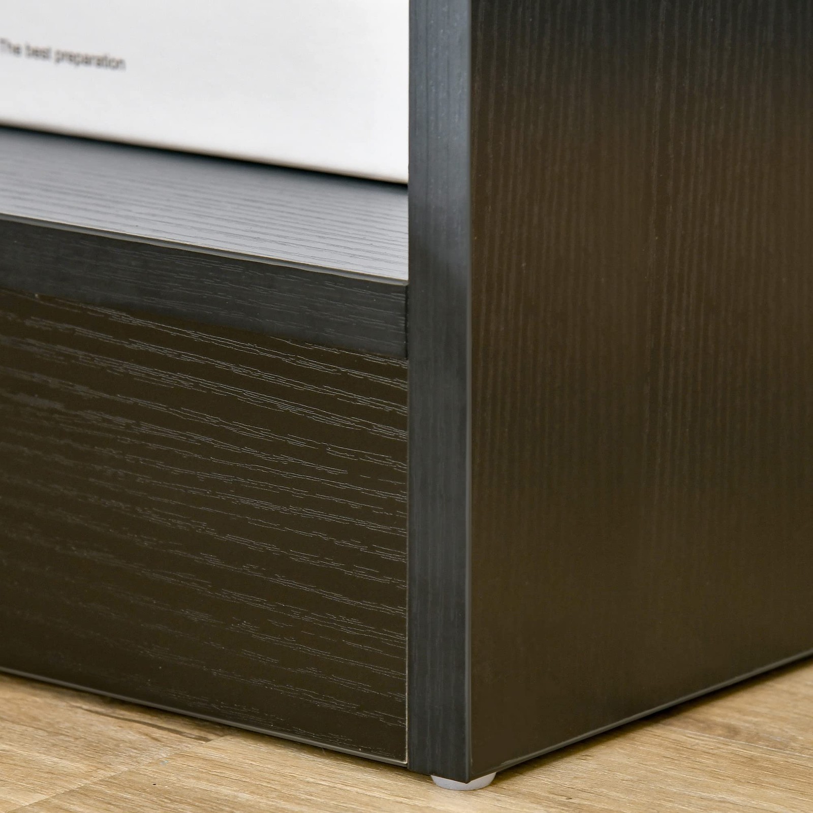 Modern Accent End Table with Drawer and Storage Shelf, Sofa Side Table for Li...