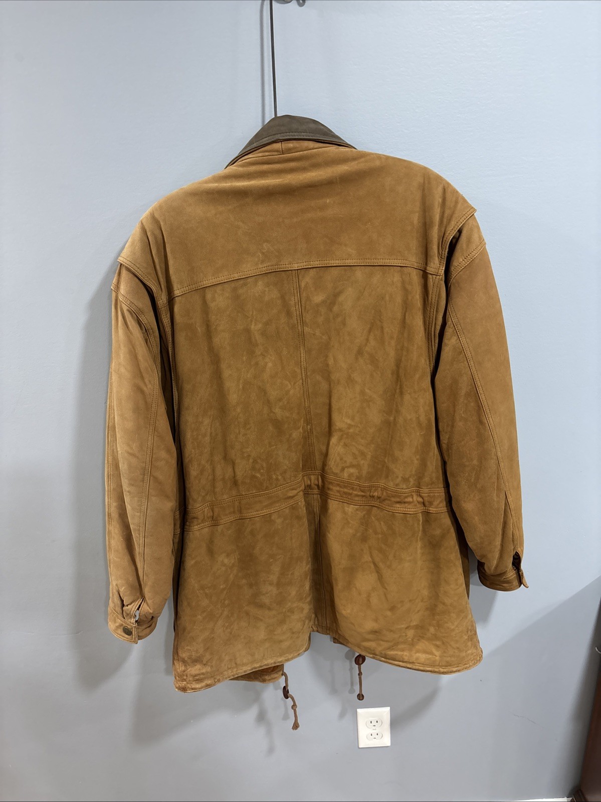 Authentic Structure Outerwear Brown Leather Coat … - image 2