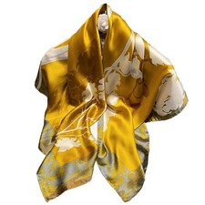 100 Mulberry Silk Scarf Women 35 Inch Square Neckerchief Hair Bandanas
