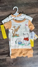 Disney Collection Winnie The Pooh Short Sleeve 4-pc. Pajama Set 12 Months