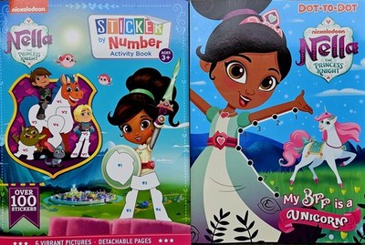 Nickelodeon Nella the Princess Knight Dot-to-Dot & Sticker by Number Activity 2