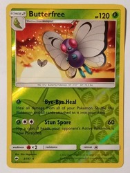 Butterfree 3/68 Hidden Fates Reverse Holo