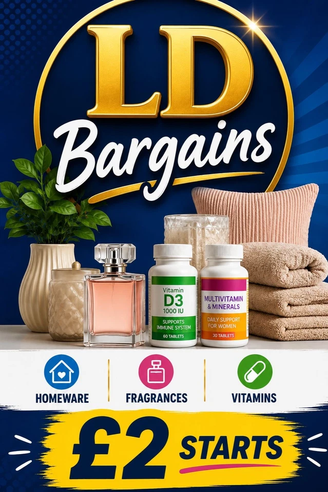 Homeware, Fragrances and vitamins
