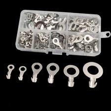 Non-insulated Ring Terminal Electric Wire Connectors Assorted Lugs