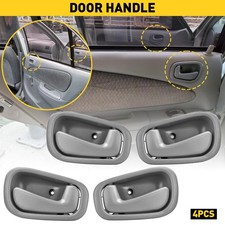 123set Inner Inside Door Handle Full Set For 1998-2002 Toyota Corolla Gray
