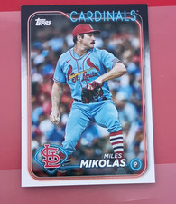 Topps 2024 Series 1 Miles Mikolas #287 St. Louis Cardinals Base Set Card