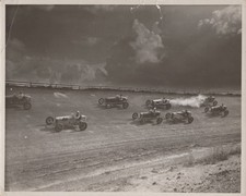 AAA Sprint Cars New York NY High Bank Duel 1934 - Himes Estate Original Photo