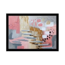 Modern Abstract Art Painting, Just Beachy #3 - AMBER K - 5x7 Inches