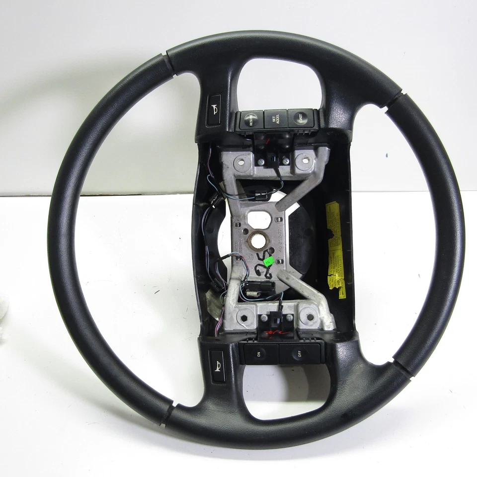 Volante Ford F-150 F-250 F-350 Bronco 1992-1997 con control de crucero negro Foto 3 de 4