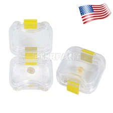 Dental Crown/Bridge Pillow Box Membrane with Latch Storage Display Box Yellow