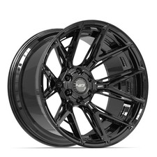 4pcs 4p40 Gloss Black 22x12 4play Wheels 6x135 6x139.7 Fits Chevy Gmc Ram