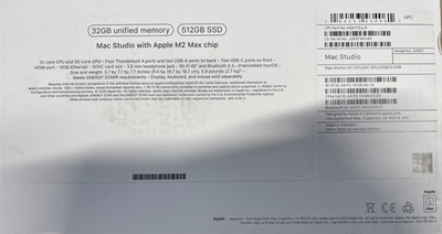 Apple Mac Studio (512GB SSD, M2 Max 12-Core, 32GB RAM) Gray