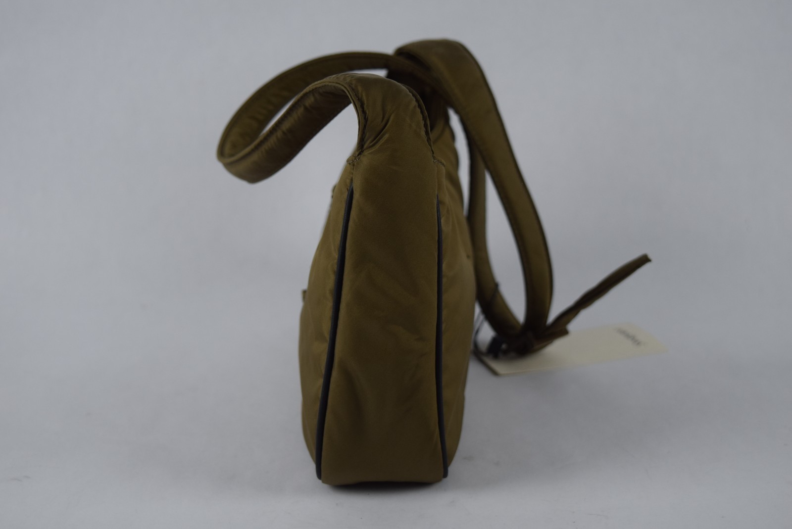 NUOVO! Autentica borsa a tracolla YSL Saint Laurent Le 5 A 7 mini logo nylon marrone