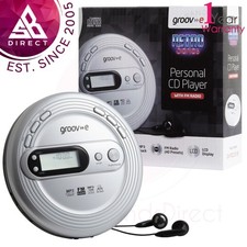 Groov-e GVPS210SR Retro Series Personal CD Player with FM Radio Stereo Earphone