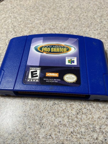 N64 Tony Hawk's Pro Skater – Complet Boîte, Manuel, Rare Et Très Bon état