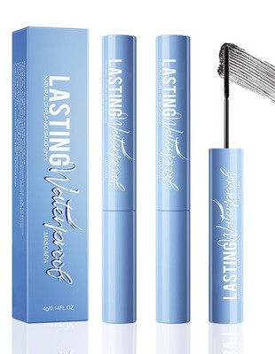 2PCS Black Mascara for Fine Short Lashes & Older Women   SmudgeProof, ClumpFr...