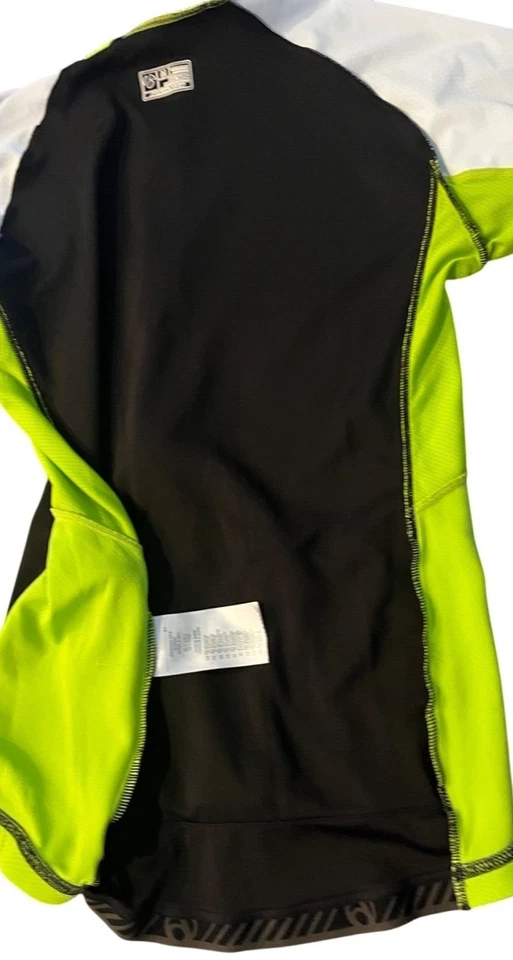 Bontrager Cycling Jersey Black Neon Green Lightweight Performance XS - Image 4 of 4
