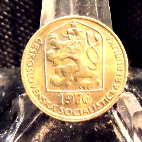 CIRCULATED 1976 20 HALERU CZECHOSLOVAKIAN COIN(80119) - Image 2 of 4