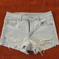 American Eagle Women s Size 10 Light Wash Blu...