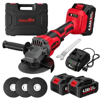 Cordless Angle Grinder 4-1/2 inch, 12000 RPM Brushless Motor Grinder Power To...