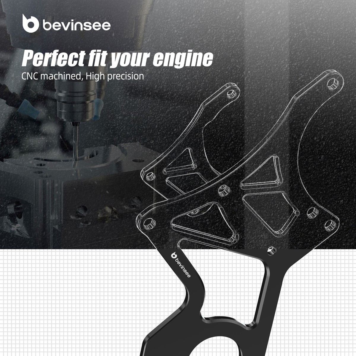 For LS1 LS2 LS3 LS6 LS7 LS Swap Engine Bracket Serpentine Alternator Bracket Kit - Foto 5